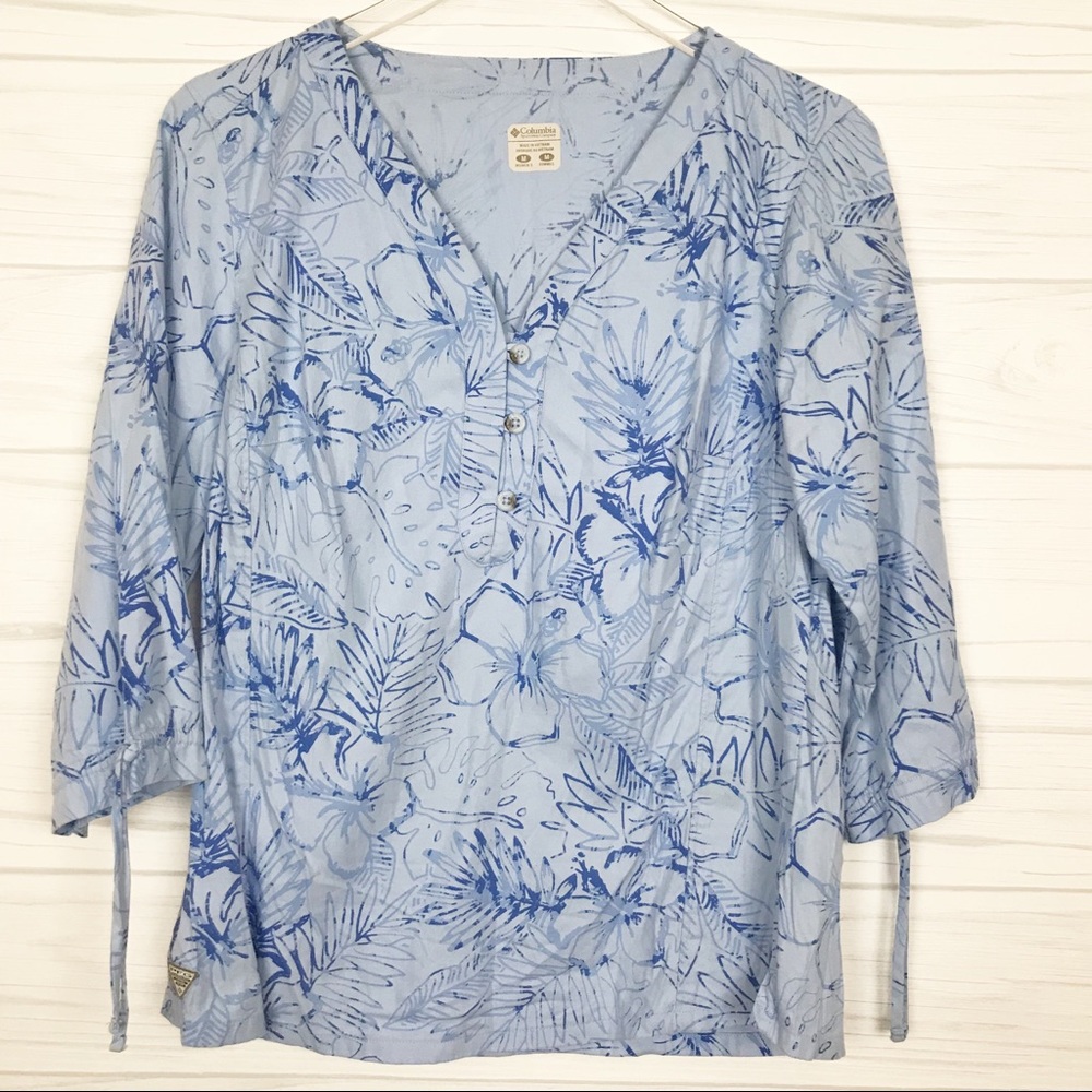 Columbia PFG Floral Top - Medium